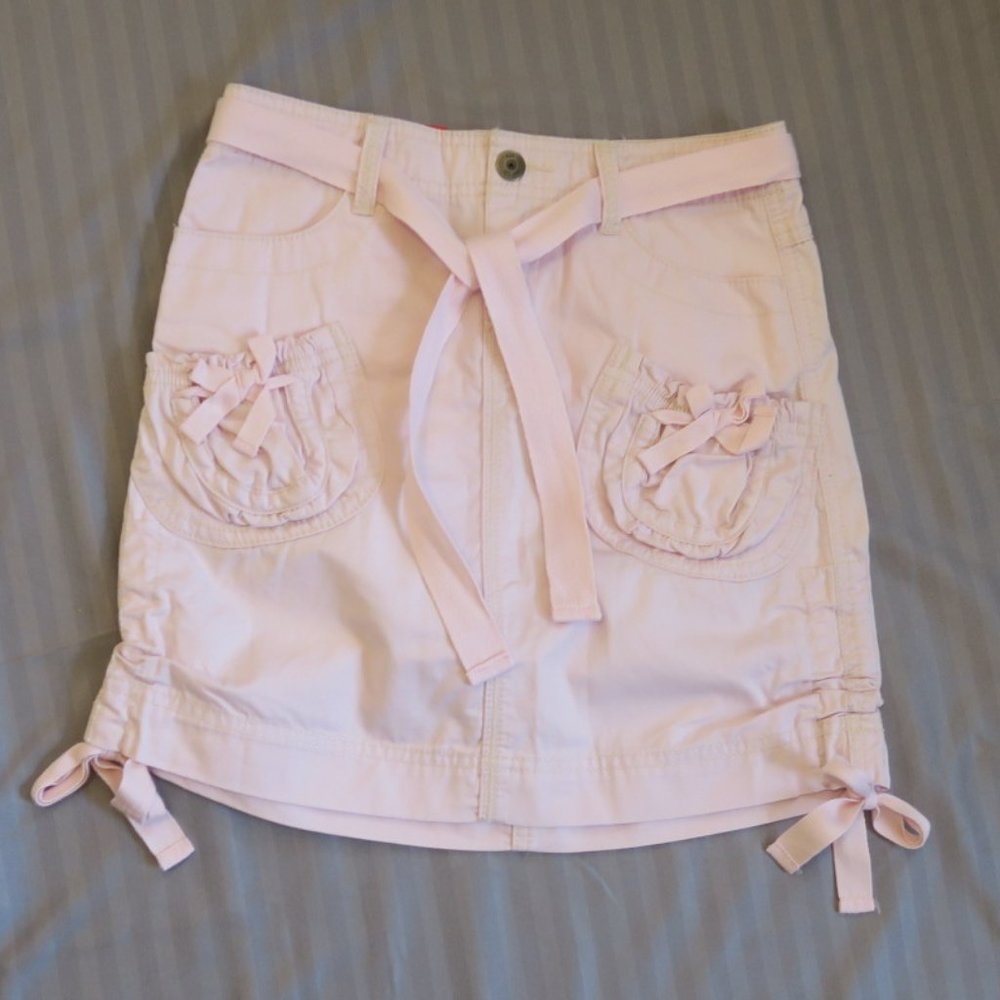 GapKids Girls Pink Skirt w/Pockets & Bows  Size 8 NWT
